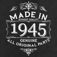 Made In Highest Quality Genuine All Original Parts 1945 80th Birthday 25L Jumbo Tote