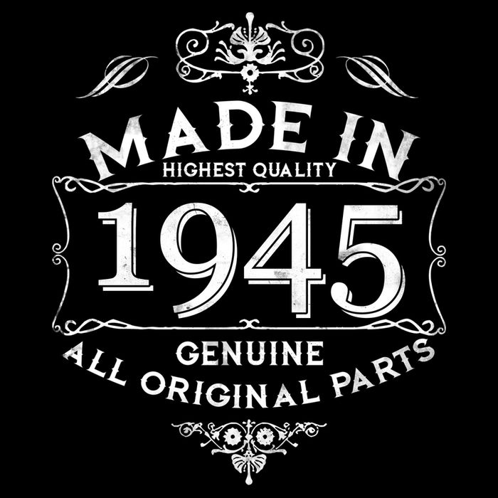 Made In Highest Quality Genuine All Original Parts 1945 80th Birthday Wool Snapback Cap