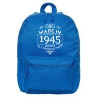 Made In Highest Quality Genuine All Original Parts 1945 80th Birthday 16 in Basic Backpack