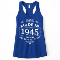 Made In Highest Quality Genuine All Original Parts 1945 80th Birthday Womens Tank Top