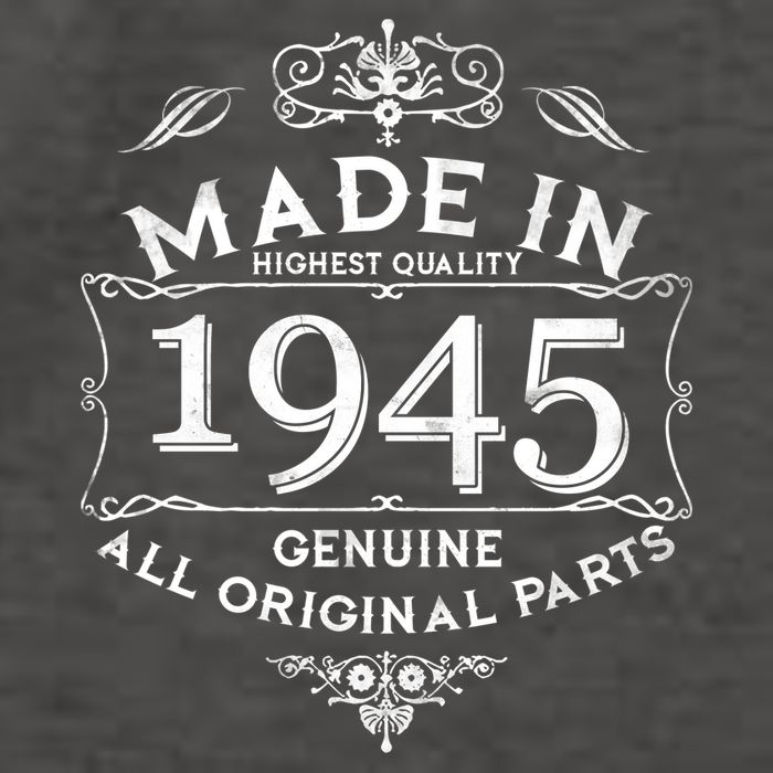 Made In Highest Quality Genuine All Original Parts 1945 80th Birthday Vector Backpack