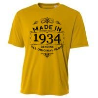 Made In Highest Quality Genuine All Original Parts 1934 90th Birthday Cooling Performance Crew T-Shirt