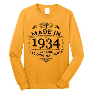 Made In Highest Quality Genuine All Original Parts 1934 90th Birthday Long Sleeve Shirt