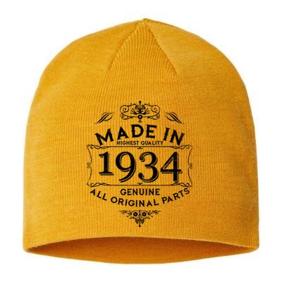 Made In Highest Quality Genuine All Original Parts 1934 90th Birthday Sustainable Beanie