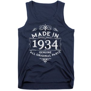 Made In Highest Quality Genuine All Original Parts 1934 90th Birthday Tank Top