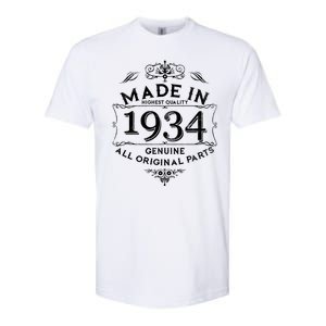 Made In Highest Quality Genuine All Original Parts 1934 90th Birthday Softstyle CVC T-Shirt