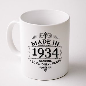 Made In Highest Quality Genuine All Original Parts 1934 90th Birthday Coffee Mug