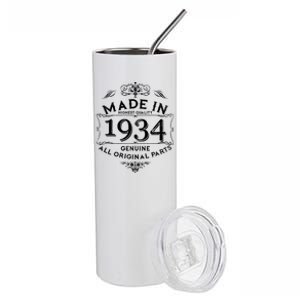 Made In Highest Quality Genuine All Original Parts 1934 90th Birthday Stainless Steel Tumbler