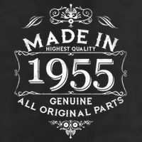 Made In Highest Quality Genuine All Original Parts 1955 70th Birthday Cool Comfort Performance Bucket Hat