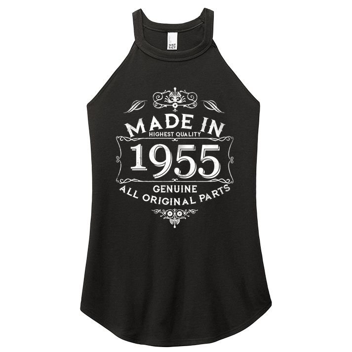 Made In Highest Quality Genuine All Original Parts 1955 70th Birthday Women's Perfect Tri Rocker Tank