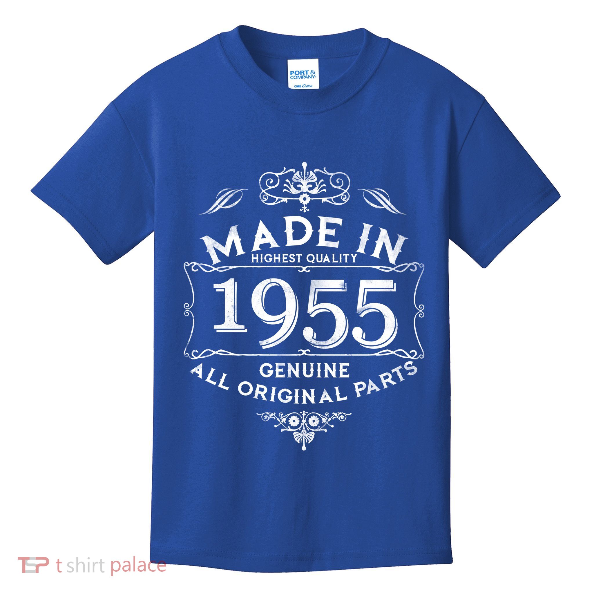 Made In Highest Quality Genuine All Original Parts 1955 70th Birthday Kids T-Shirt