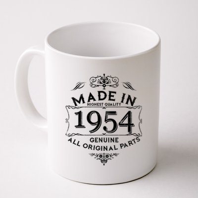 Made In Highest Quality Genuine All Original Parts 1954 70th Birthday Coffee Mug