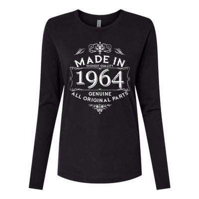 Made In Highest Quality Genuine All Original Parts 1964 60th Birthday Womens Cotton Relaxed Long Sleeve T-Shirt