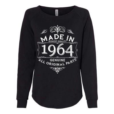 Made In Highest Quality Genuine All Original Parts 1964 60th Birthday Womens California Wash Sweatshirt