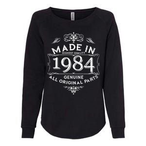 Made In Highest Quality Genuine All Original Parts 1984 40th Birthday Womens California Wash Sweatshirt