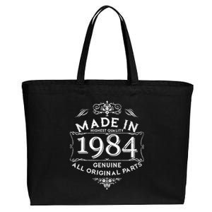 Made In Highest Quality Genuine All Original Parts 1984 40th Birthday Cotton Canvas Jumbo Tote