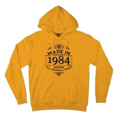 Made In Highest Quality Genuine All Original Parts 1984 40th Birthday Hoodie