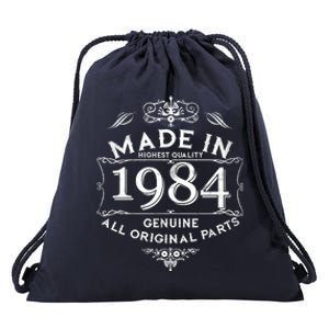 Made In Highest Quality Genuine All Original Parts 1984 40th Birthday Drawstring Bag