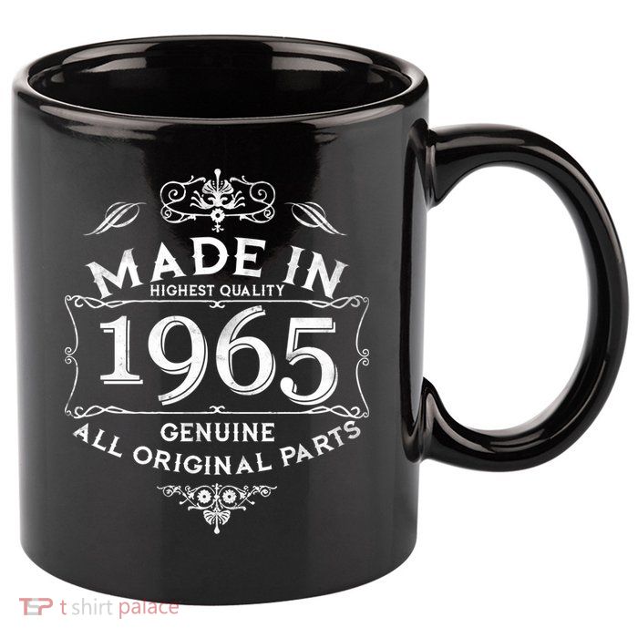 Made In Highest Quality Genuine All Original Parts 1965 60th Birthday 11oz C Handle Ceramic Mug