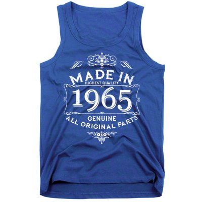 Made In Highest Quality Genuine All Original Parts 1965 60th Birthday Tank Top
