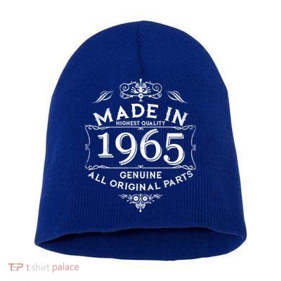 Made In Highest Quality Genuine All Original Parts 1965 60th Birthday Short Acrylic Beanie