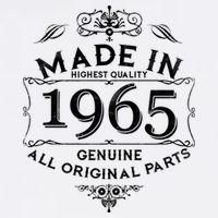 Made In Highest Quality Genuine All Original Parts 1965 60th Birthday Garment-Dyed Sweatshirt