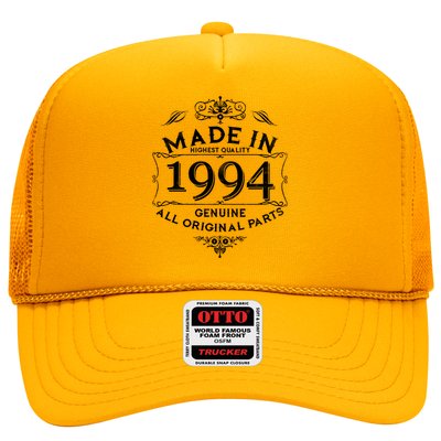 Made In Highest Quality Genuine All Original Parts 1994 30th Birthday Trucker Hat