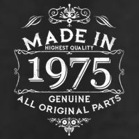 Made In Highest Quality Genuine All Original Parts 1975 50th Birthday Microfiber Hand Towel