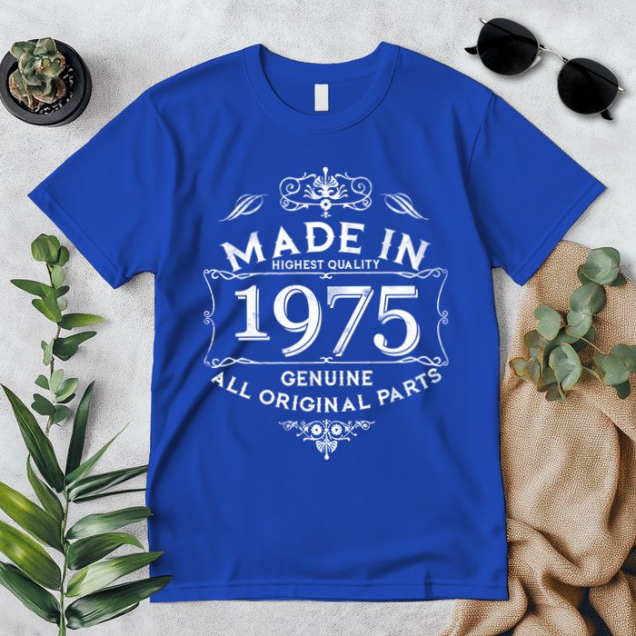 Made In Highest Quality Genuine All Original Parts 1975 50th Birthday Premium T-Shirt