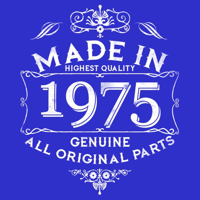 Made In Highest Quality Genuine All Original Parts 1975 50th Birthday Premium T-Shirt