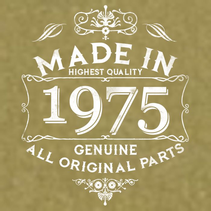 Made In Highest Quality Genuine All Original Parts 1975 50th Birthday Garment-Dyed Women's Muscle Tee