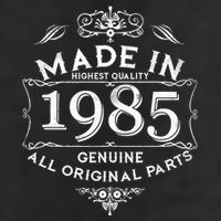 Made In Highest Quality Genuine All Original Parts 1985 40th Birthday 25L Jumbo Tote