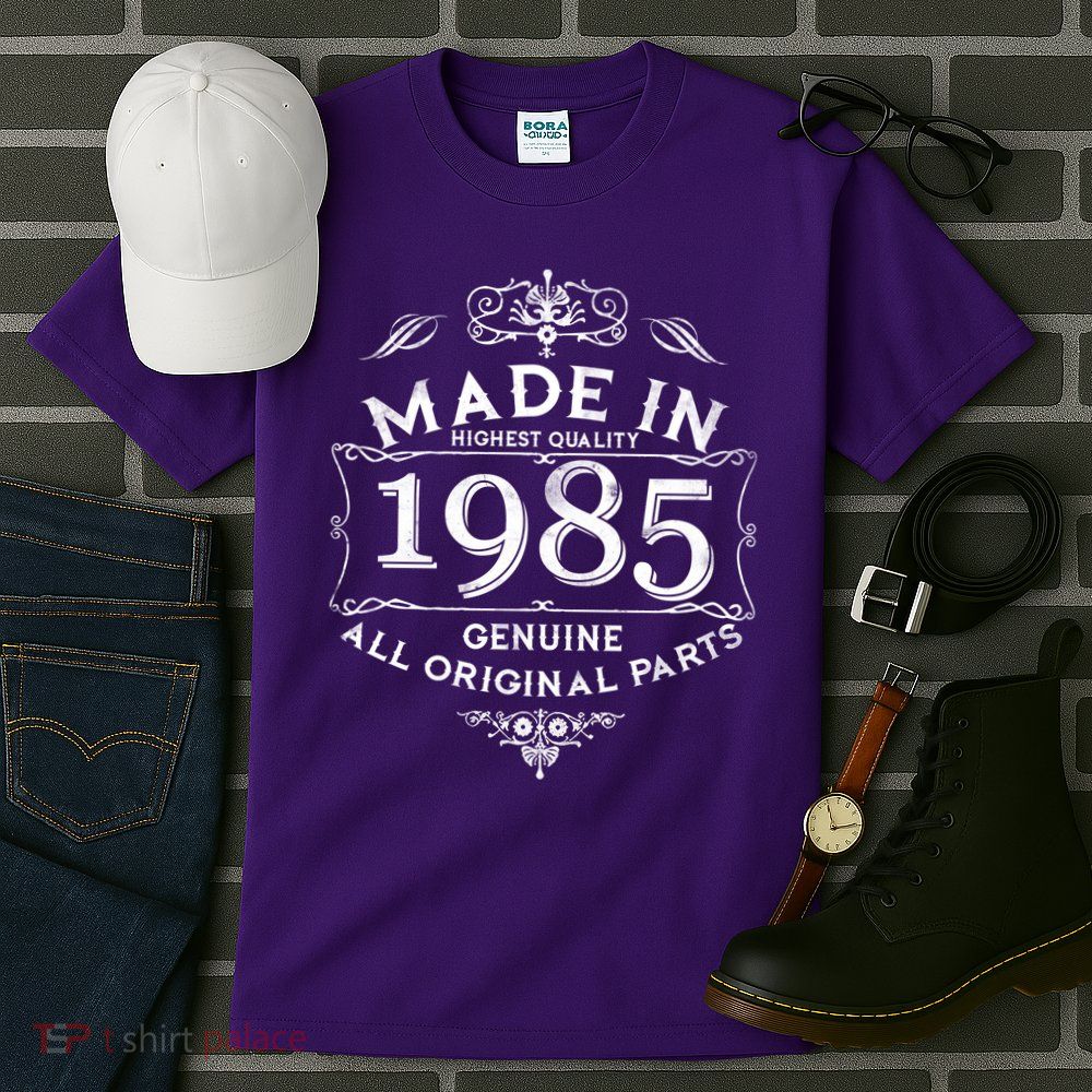 Made In Highest Quality Genuine All Original Parts 1985 40th Birthday Tall T-Shirt