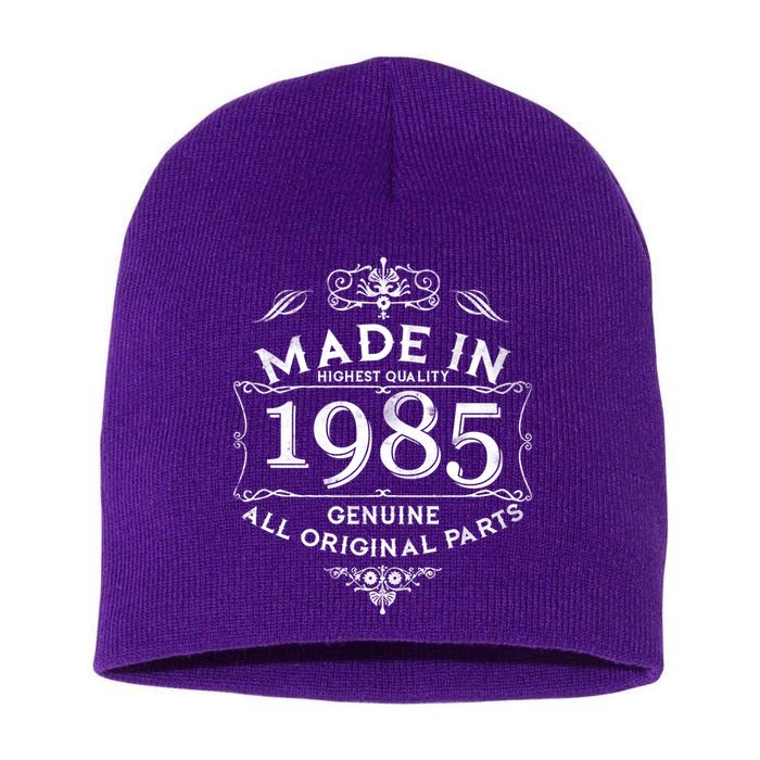 Made In Highest Quality Genuine All Original Parts 1985 40th Birthday Short Acrylic Beanie