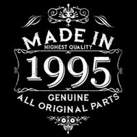 Made In Highest Quality Genuine All Original Parts 1995 30th Birthday Sustainable Bucket Hat