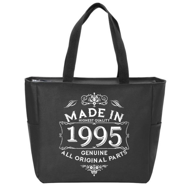 Made In Highest Quality Genuine All Original Parts 1995 30th Birthday Zip Tote Bag