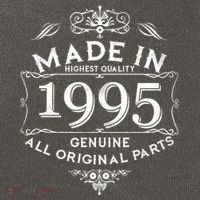 Made In Highest Quality Genuine All Original Parts 1995 30th Birthday Cotton Canvas Backpack