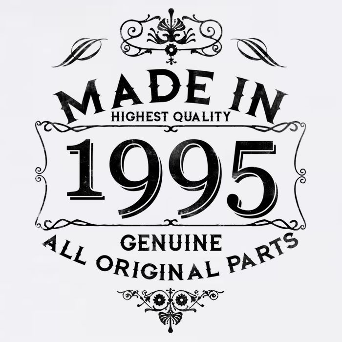 Made In Highest Quality Genuine All Original Parts 1995 30th Birthday Garment-Dyed Sweatshirt