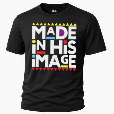 Made In His That Image , Funny Made In His That Image Cooling Performance Crew T-Shirt