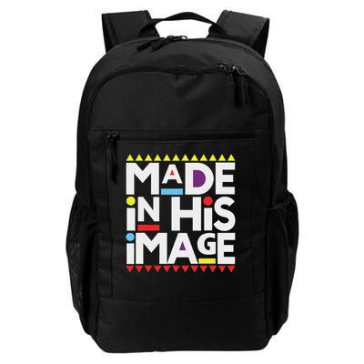 Made In His That Image , Funny Made In His That Image Daily Commute Backpack
