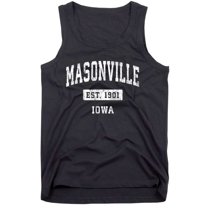 Masonville Iowa Ia Vintage Sports Established Tank Top