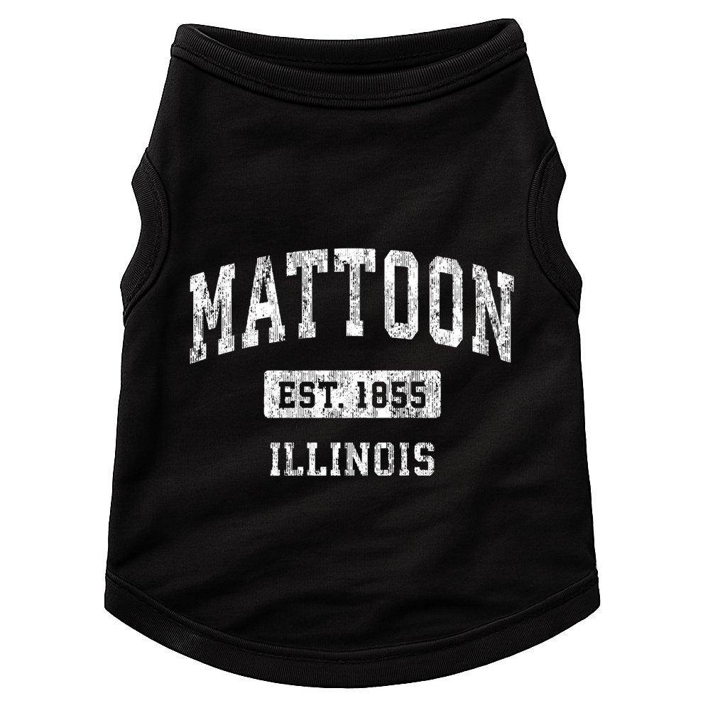 Mattoon Illinois Il Vintage Sports Established Doggie Tank