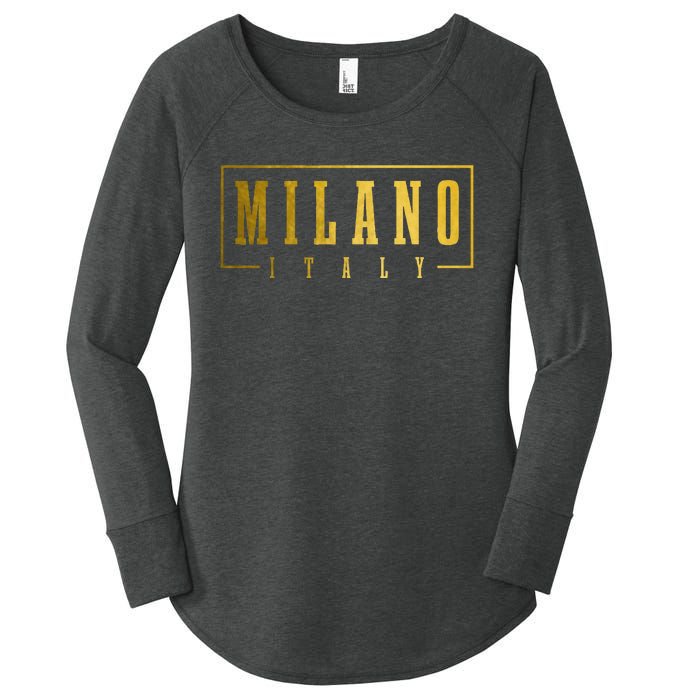 Milano Italia Italy Italian Souvenir Women's Perfect Tri Tunic Long Sleeve Shirt