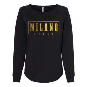 Milano Italia Italy Italian Souvenir Womens California Wash Sweatshirt