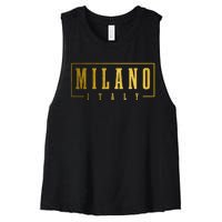 Milano Italia Italy Italian Souvenir Women's Racerback Cropped Tank