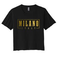 Milano Italia Italy Italian Souvenir Women's Crop Top Tee