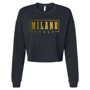 Milano Italia Italy Italian Souvenir Cropped Pullover Crew