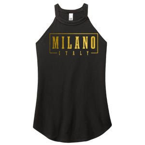 Milano Italia Italy Italian Souvenir Women's Perfect Tri Rocker Tank