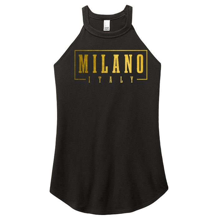 Milano Italia Italy Italian Souvenir Women's Perfect Tri Rocker Tank