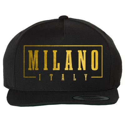 Milano Italia Italy Italian Souvenir Wool Snapback Cap